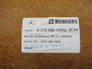 34815 Mercedes-Benz W210 320E Parcel Shelf Grey 2106902949 2105409432