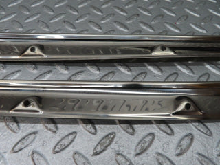 R129 SL folding top rail chrome trim cover pair used OEM