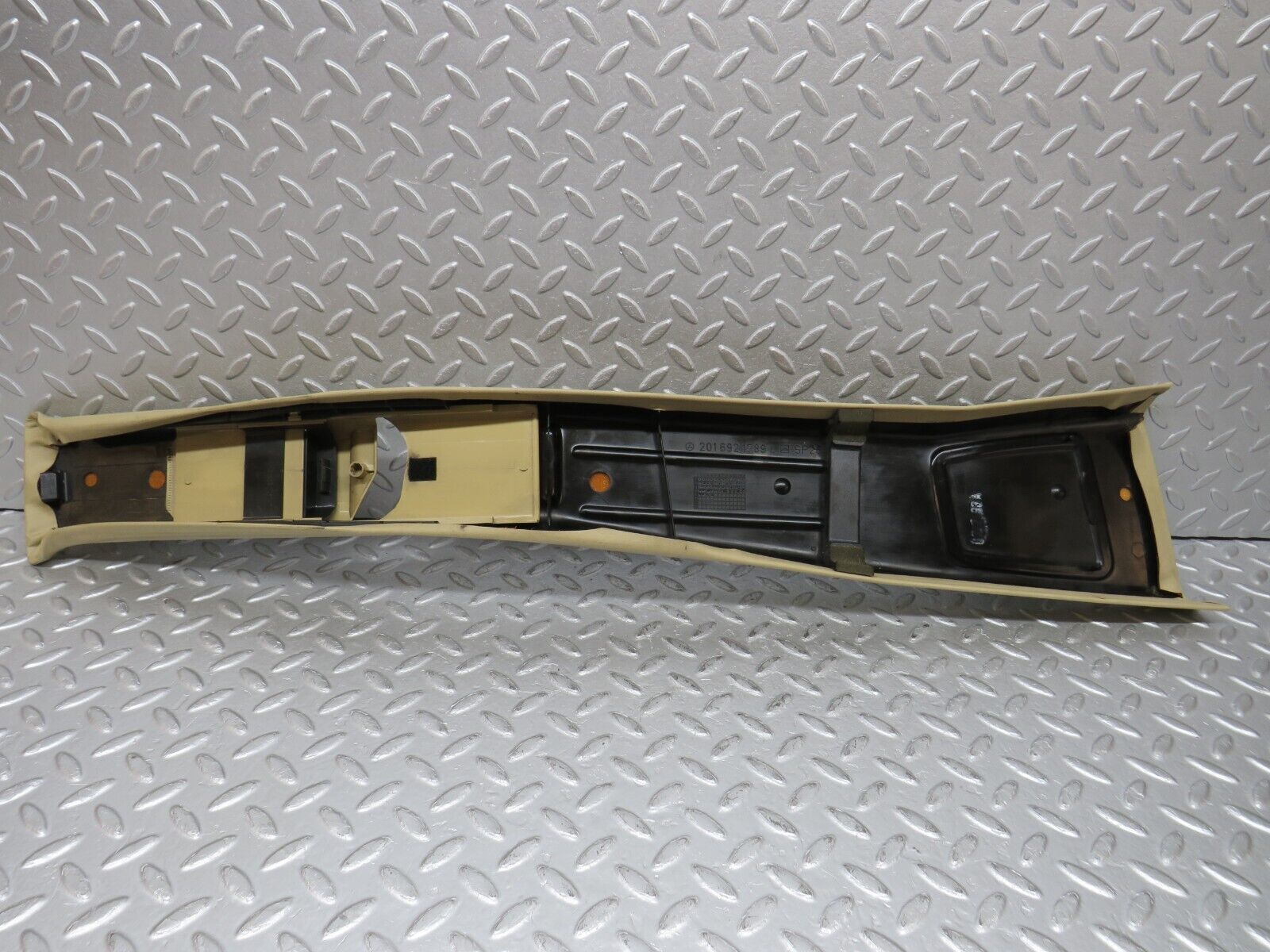 38711 Mercedes-Benz W201 190E 2.6L B Pillar Cover Left Beige 2016921789 2016920044