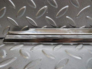 W116 front left door chrome trim used OEM