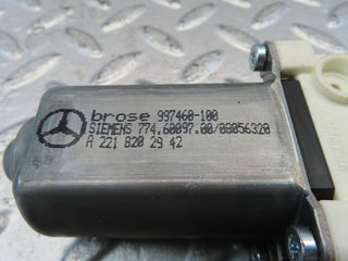 11192 Mercedes-Benz W221 S320 Rear Left Door Window Regulator Motor 997460100