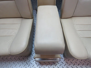 34414 Mercedes-Benz C126 380SEC Coupe Rear Seat Set Leather Beige 1249240123
