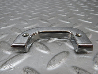 25549 Mercedes-Benz W123 200 Left Interior Chrome Door Latch Trim 1237230124