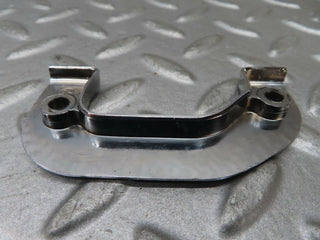W116 right door interior chrome latch trim used OEM
