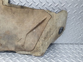 W123 centre console carpet left side black used OEM