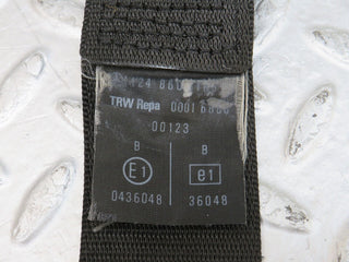 36319 Mercedes-Benz W126 420SE Rear Seat Belt Set & Buckles 1268601886 1248601169 1248601396