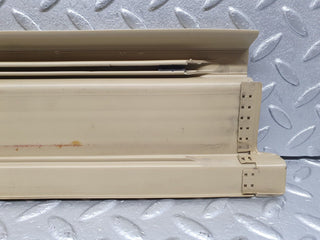 W126 rear left door sill trim beige used OEM