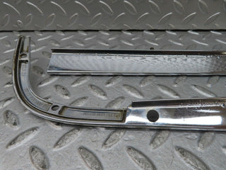 W116 trunk lid chrome moulding trim pair used OEM