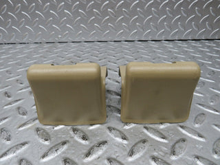 W124 Wagon rear seat hinge pair with cover used OEM