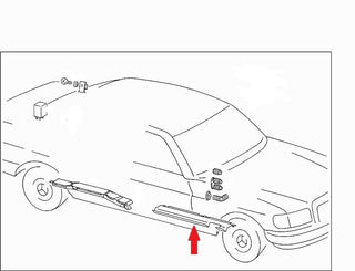 6241 Mercedes-Benz W126 380SE Front Right Cover 1268210236