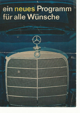 3017 Mercedes-Benz Prospekt "ein neues Programm f__r alle W__nsche"