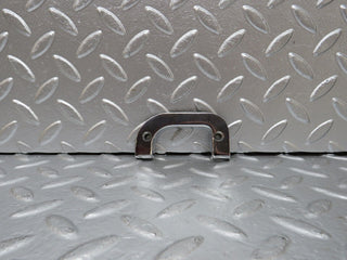 25549 Mercedes-Benz W123 200 Left Interior Chrome Door Latch Trim 1237230124