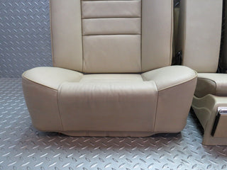 34414 Mercedes-Benz C126 380SEC Coupe Rear Seat Set Leather Beige 1249240123