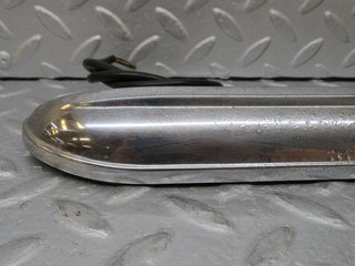 W108 number plate light trunk lid chrome used OEM