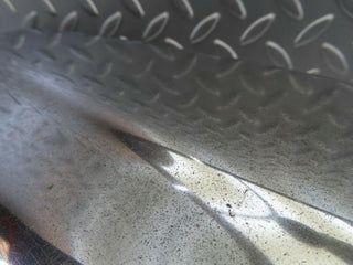 W108 front left upper bumper corner used OEM