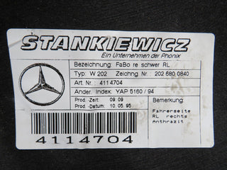 33300 Mercedes-Benz W202 C180 Front Right Floor Carpet 2026800840