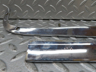 W116 trunk lid chrome moulding trim pair used OEM