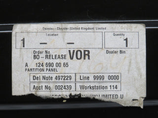 37888 Mercedes-Benz A124 320E Cabriolet Soft Top Cover Trunk Panel 1246900065