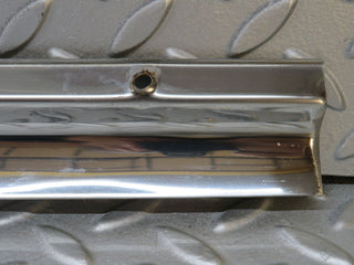 W109 front left door sill chrome used OEM