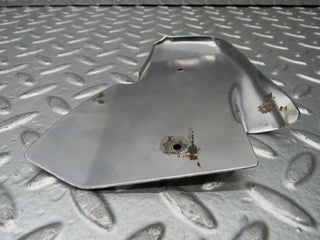 W123 Coupe b pillar chrome cover plate left side used OEM