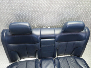 W140 rear heated seat leather blue used OEM