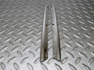 W116 roof chrome moulding trim pair used OEM