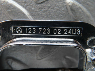 21489 Mercedes-Benz W126 300SE Right Chrome Door Latch Trim 1237230224