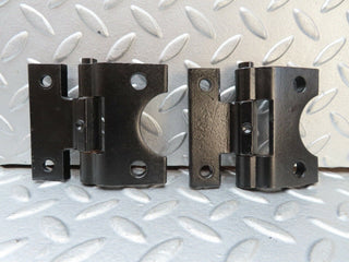 W116 left door hinges pair used OEM