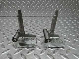 W124 Wagon rear seat hinge pair with cover used OEM