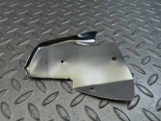W123 Coupe b pillar chrome cover plate left side used OEM