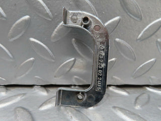 W123 Coupe right chrome door latch trim used OEM