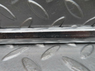 W123 rear left door chrome moulding trim used OEM