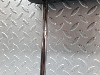 W123 front seat headrest leather black used OEM