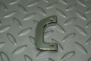 W115 right interior chrome door latch trim used OEM