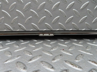 W140 Coupe rear left window lower chrome trim used OEM