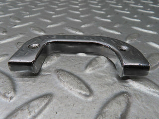 W123 right chrome door latch trim used OEM