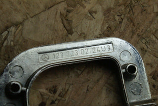 W123 interior chrome door latch trim right used OEM