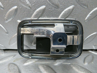 W114 chrome frame for door opener right used OEM