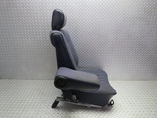 W123 front left passenger seat blue used OEM