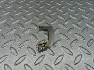 W115 left interior chrome door latch trim used OEM