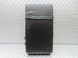 C140 rear folding arm rest black leather used OEM