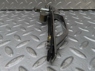 W116 exterior chrome door handle rear left used OEM