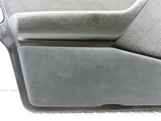 W124 Wagon front left door card black used OEM