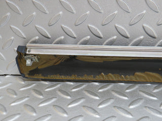 W109 rear left door card top trim blue used OEM