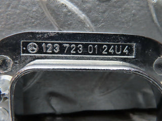 21491 Mercedes-Benz W126 300SE Left Chrome Door Latch Trim 1237230124