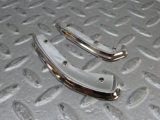 W109 interior door handle chrome trim pair right used OEM