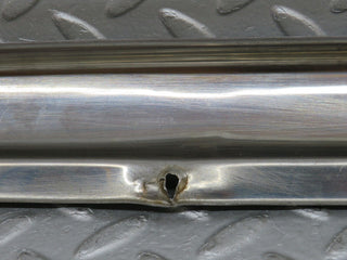 W108 rear left door sill chrome used OEM