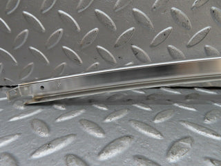 W123 rear left door chrome window channel used OEM