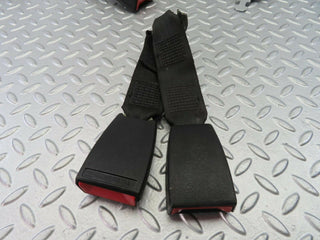 W123 Coupe rear seat belt set with buckles used OEM