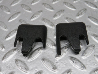 W201 Baby Benz front seat rail trim cover pair used OEM